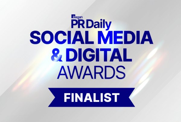PR Daily Social Media & Digital Awards Finalist graphic.
