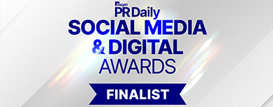 PR Daily Social Media & Digital Awards Finalist graphic.